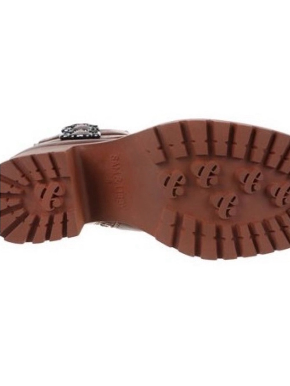 Sam & Libby Ampersand Women's Chiara Heeled Bootie in Brown